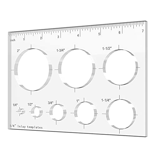 ACCZIO Router Jig Template,Circle Router Inlay Templates Decorative Router and Decorative Templates for Woodworking - Image 1