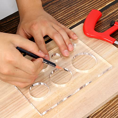 ACCZIO Router Jig Template,Circle Router Inlay Templates Decorative Router and Decorative Templates for Woodworking - Image 4