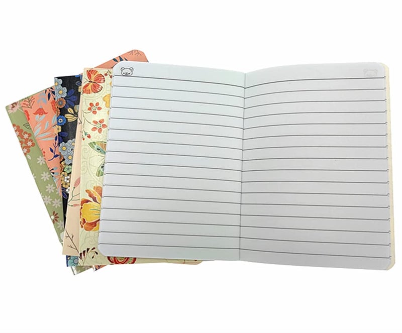 ALIMITOPIA 8pcs Mini Notebook Portable Pocket Notebook Journal Steno Memo MiniDaily NotePad,3.5X5 inches,24 sheets,College Ruled Pages(Flower Pattern) - Image 4