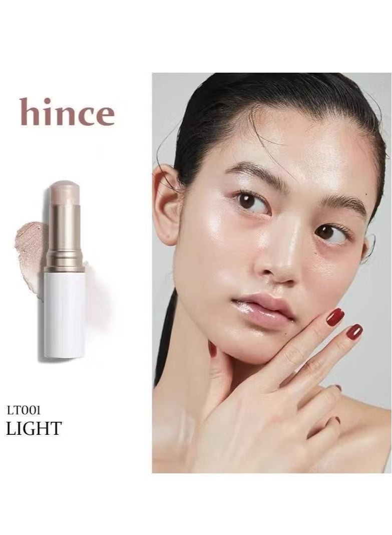 هينس Hince True Dimension Radiance Balm ، 5 جم (خفيف) - هايلايتر طبيعي لامع للوجه بألوان شفافة لتفتيح البشرة. Ultra - Slim Texture ، عصا مكياج متعددة الاستخدامات لأحمر الخدود وظلال العيون - Image 2