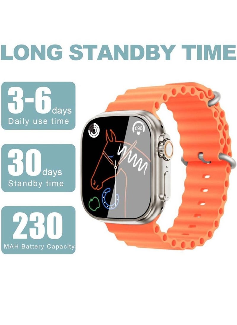 LW - Watch 8 Ultra Bluetooth Calling Fitness Tracker With Heart Rate Sleep Monitor Smart Watch - Image 1