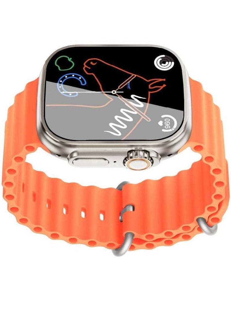 LW - Watch 8 Ultra Bluetooth Calling Fitness Tracker With Heart Rate Sleep Monitor Smart Watch - Image 1
