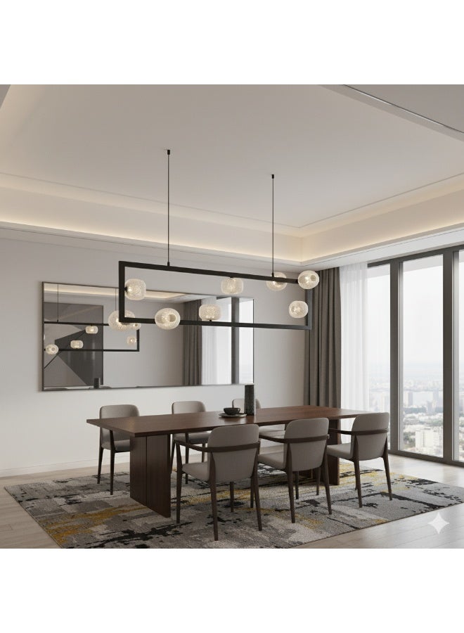 Hummer Classic Black Chandelier – Yellow Light, 20W, 140 cm Diameter - Image 1