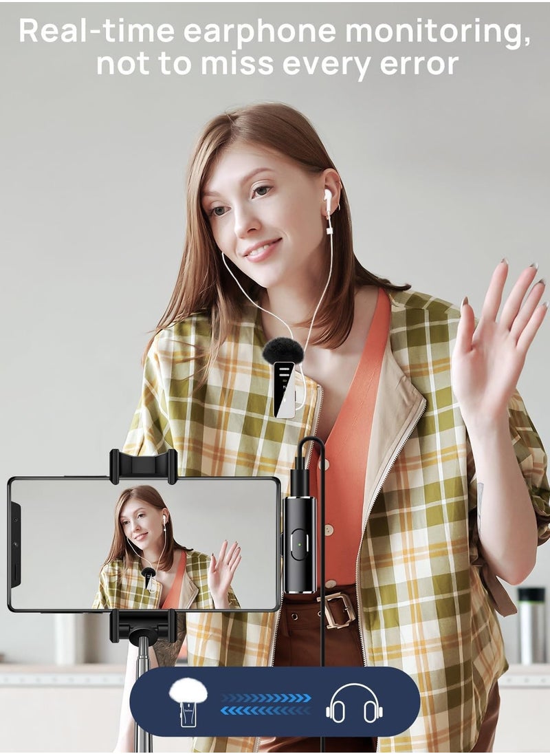 XVersion - XVersion Wireless Lavalier Microphone 2-Pack for iPhone iPad with Charging Case, 12-Hour Clip-On Lapel Mic, Noise Canceling, Lightning Port , Rose Gold - Image 1