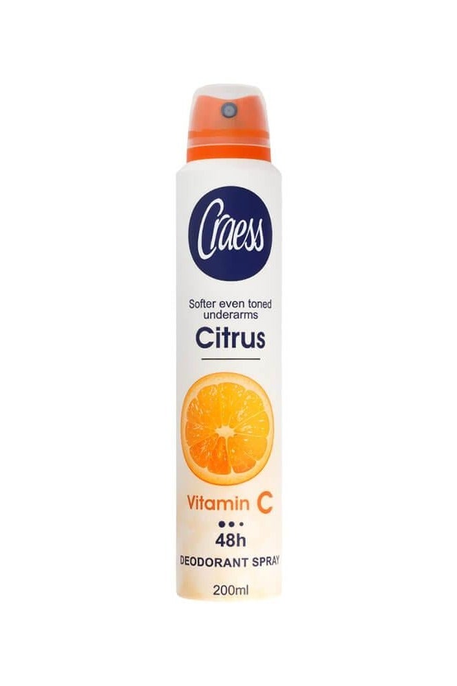 Craess Craess Deodorant with Citrus Scent and Vitamin C, 200 ml