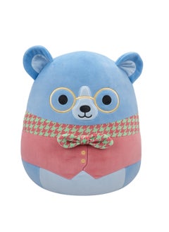 Squishmallows 5 inch Ozu the Periowinkle Bear , Officially Licensed Kellytoy Plush Toy, Colorful Soft Toy, Gift for Kids, Girls & Boys Washable Squishy Stuff Toy Multicolor All Age  - Image 1
