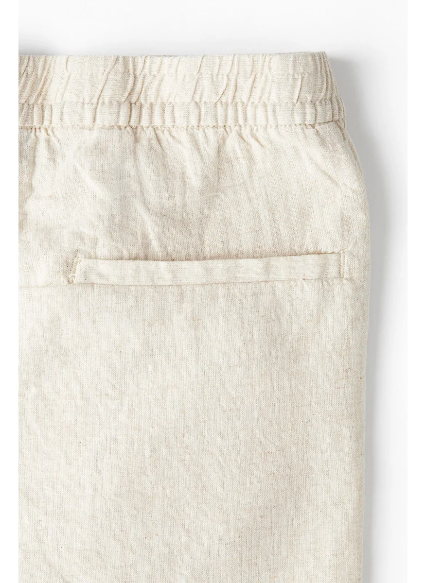 اتش اند ام Regular Fit Linen-Blend Shorts