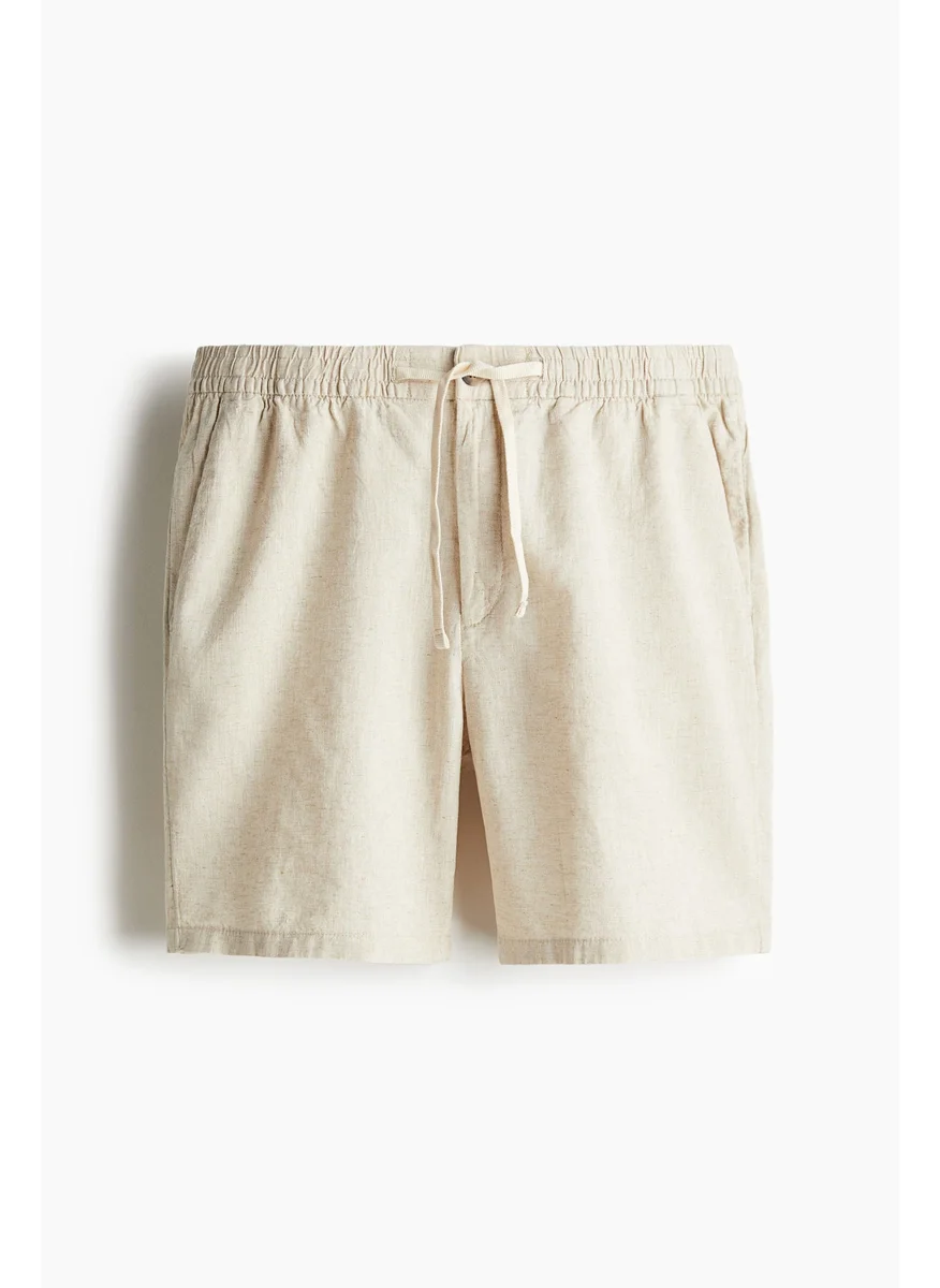 اتش اند ام Regular Fit Linen-Blend Shorts