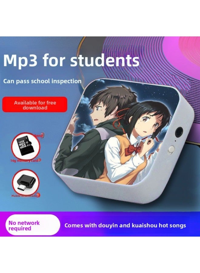 MP3 Player - Bluetooth MP3 Player for Students - Your name, 64gb - Portable Music Player, English Learning Dictionary, Walkman, Wireless Study, Mp4 Support, Exam Listening - Image 1
