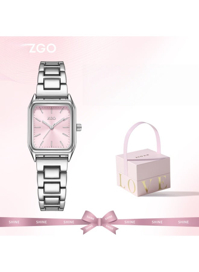 زجو مربع السيدات مدمجة ورائعة للماء ساعة هدية عيد ميلاد - Image 3