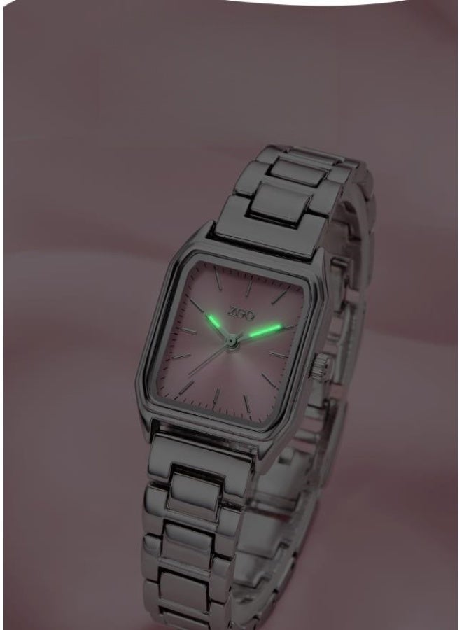 زجو مربع السيدات مدمجة ورائعة للماء ساعة هدية عيد ميلاد - Image 4