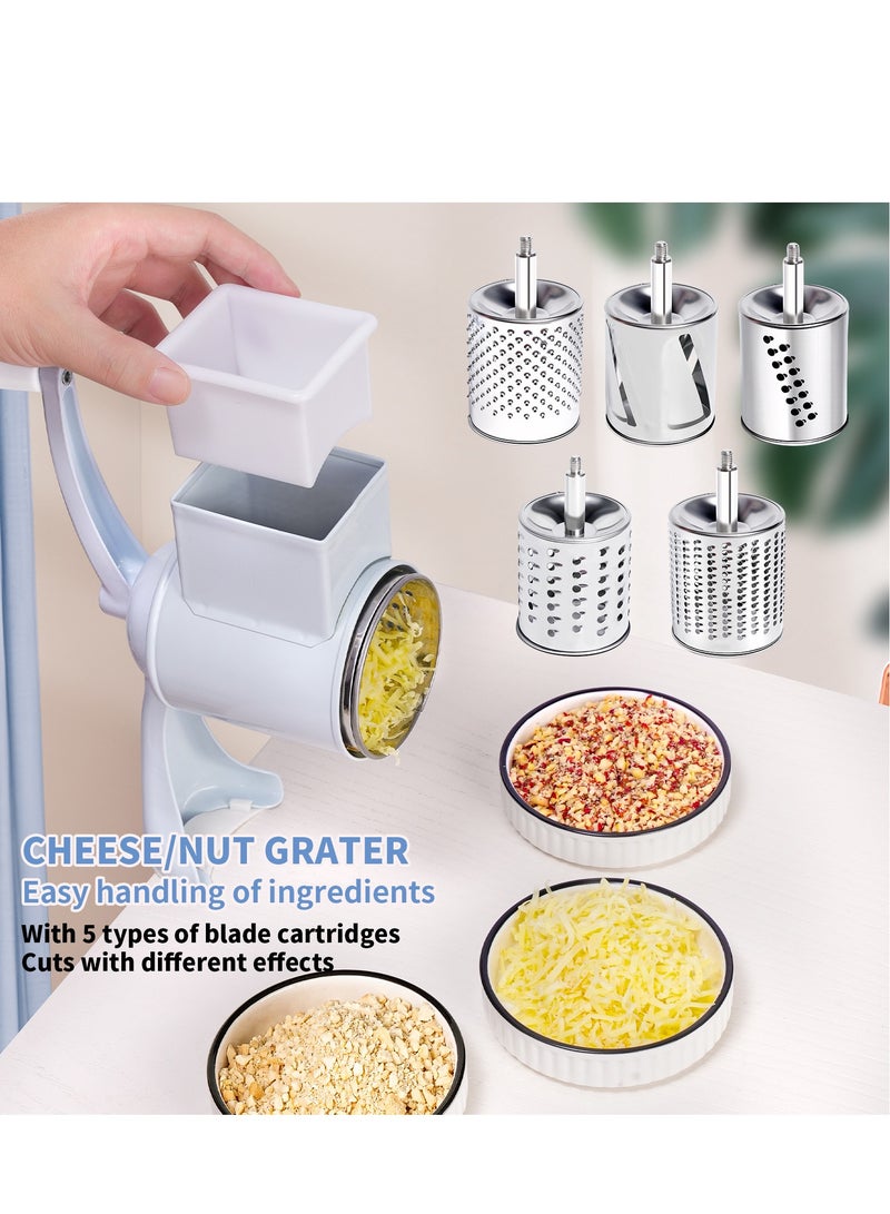 （Five Headed）Multi Functional Drum Grinder Cheese Shredded Nut Grinder  - Image 2