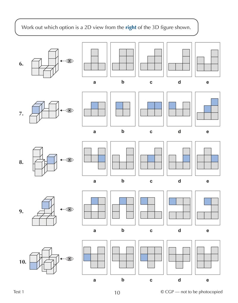 11+ GL 10-Minute Tests: Non-Verbal Reasoning Spatial - Ages 10-11 Book 2 (with Online Edition) - Image 4