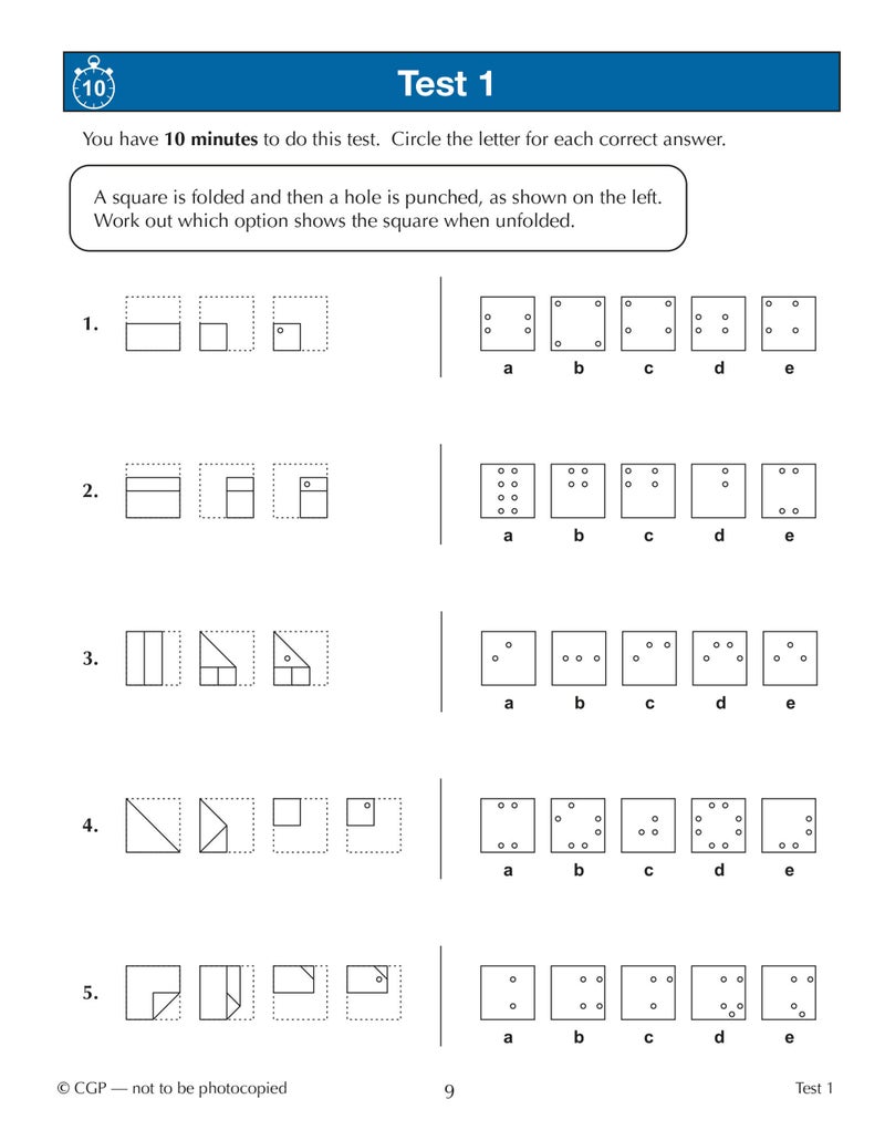 11+ GL 10-Minute Tests: Non-Verbal Reasoning Spatial - Ages 10-11 Book 2 (with Online Edition) - Image 3