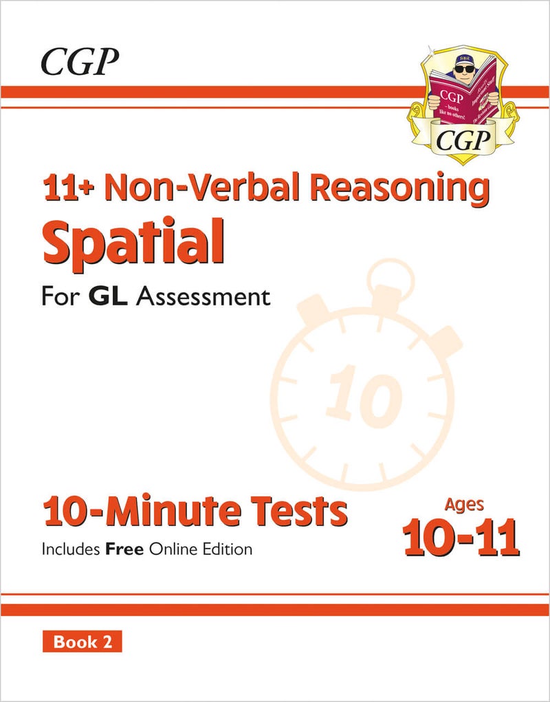 11+ GL 10-Minute Tests: Non-Verbal Reasoning Spatial - Ages 10-11 Book 2 (with Online Edition) - Image 1