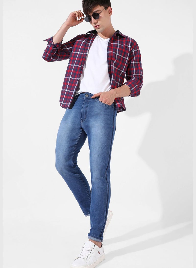 كامبوس سوترا بنطلون جينز دنيم غسله الرجال - Image 5