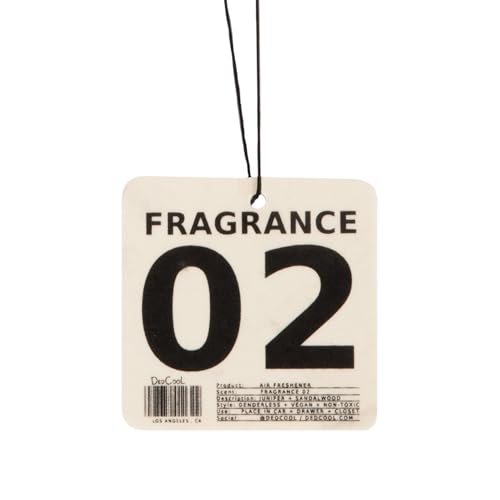 DedCool Air Freshener in Fragrance 02 Hanging Odor Eliminator for Cars Closets Drawers Juniper Green Floral Sheer Woods Patchouli Sandalwood Vegan NonToxic CrueltyFree - Image 1