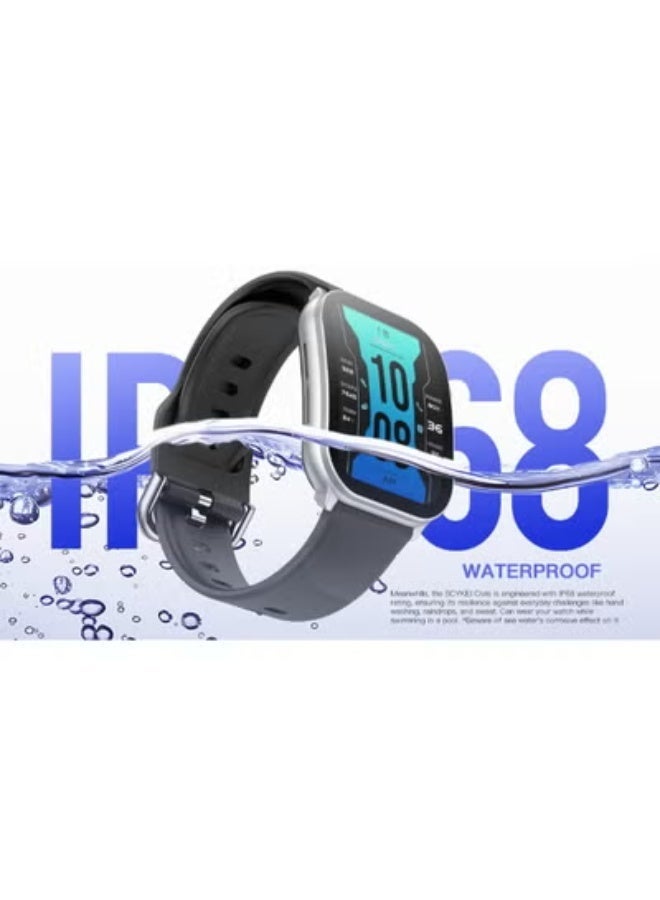 Scykei Civis Smartwatch 2.1″ Curved AMOLED display with always‑on mode, crystal‑clear Bluetooth calls, and 100+ sports modes with up to 30 days Stand By of battery life Black - Image 2
