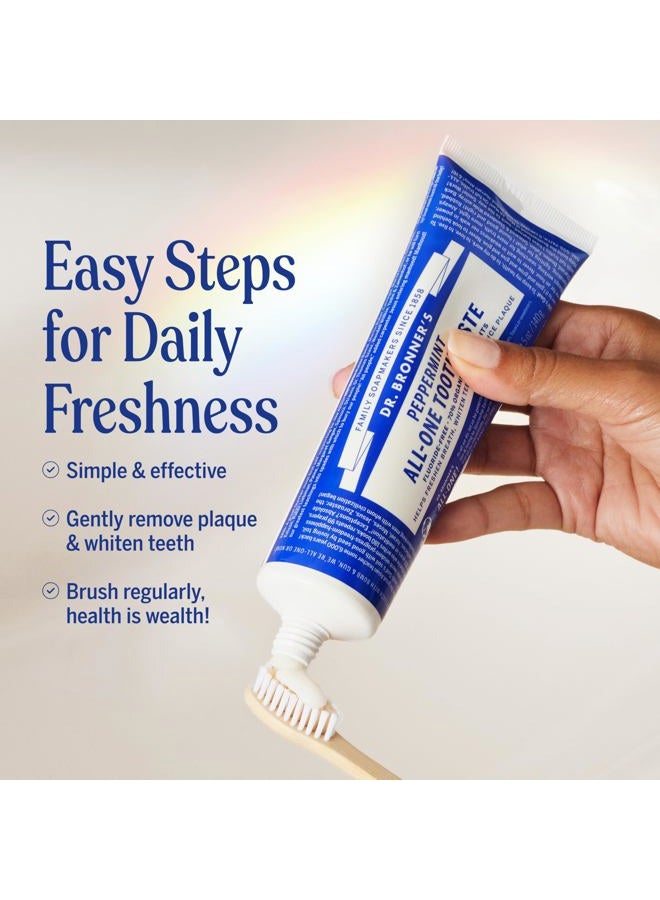 Dr. Bronner's Magic Soaps Toothpaste Peppermint, 5 Ounce by Dr. Bronner's - Image 5