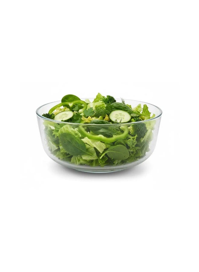 OCEAN GLASSES Ocean Assurance Glass Salad Bowl – 18 cm Diameter, 1100 ml Capacity, Thailand Made - Image 1