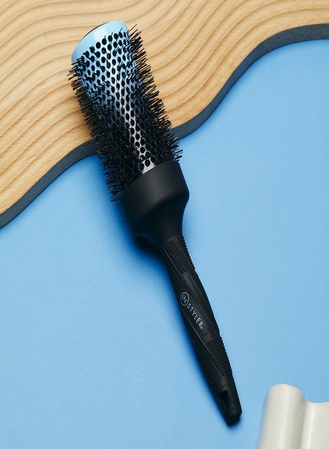 InStyler Thermal 2" Twister Round Hair Brush - Add Volume & Reduce Frizz While Drying Hair - Includes Gentle Bristles, Rubber Handle, and Vented Concave Barrel for Airflow Control & Curl Shaping - Image 4
