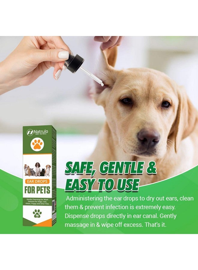 Natrulo Natural Ear Cleaner For Dogs, Cats, Kitten, Puppy  Gentle Cleansing Ear Wash Solution Mite Infection & Yeast Treatment For Pets  Drying, Healing Medicinal Ear Cleaning Drops Made In Usa - Image 5