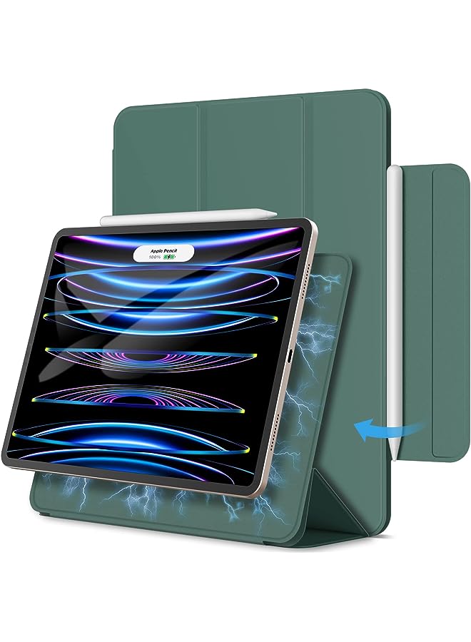 Jetech Magnetic Case for iPad Pro 11 Inch All Models, and iPad Air 5/4 (10.9-inch 2022/2020), Support Pencil 2nd Gen Charging, Magnetic Attachment, Cover with Auto Wake/Sleep (Misty Blue) - Image 1