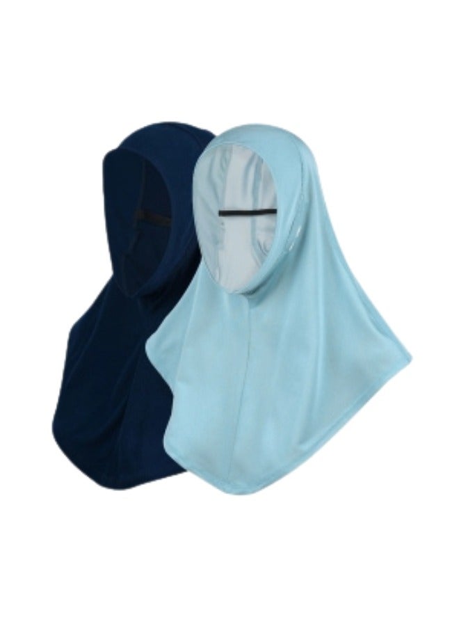FLUSH Flush Womens Sports Hijab Scarf Dri Fit Full Head Cover Pro Hijab for Workout, Running and Everyday Wear Pack Of 2  - Image 1