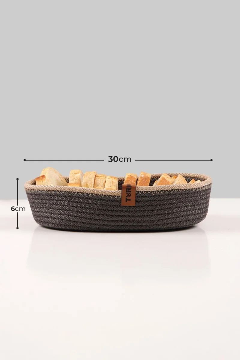Pikas Jute Wicker Basket Set - Multi-Purpose Organizer, Bread Bin, Jute Shallow Wicker Basket, 100% Handmade