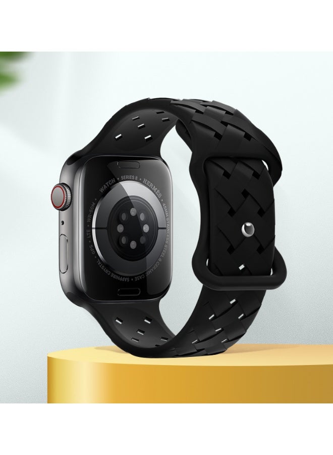 Beauenty Silicone Strap For Apple Watch band 42/44/45/46/49mm Bracelet. - Image 2