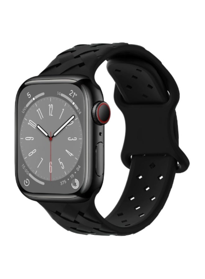 Beauenty Silicone Strap For Apple Watch band 42/44/45/46/49mm Bracelet. - Image 1