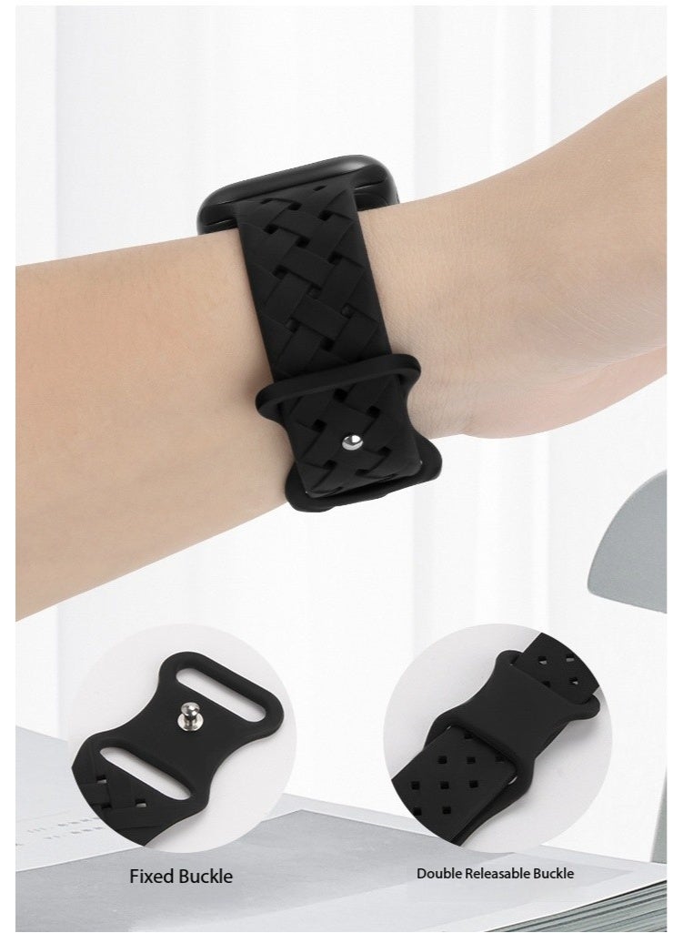 Beauenty Silicone Strap For Apple Watch band 42/44/45/46/49mm Bracelet. - Image 5