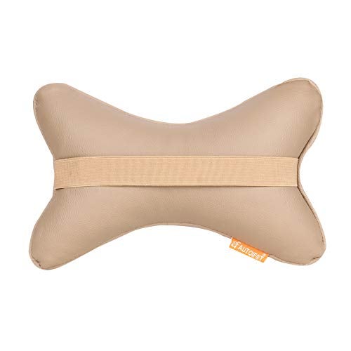AUTOFIT Car Neck Rest Pillow for All Cars, (Beige Dot) - Set of 2 - Image 5