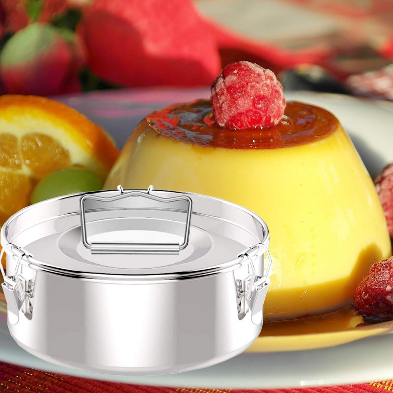 Lcilent Flan Mold with Lid, Stainless Steel Flan Pan for Instant Pot 6QT(3QT, 8QT Avail) - Flanera Flan Maker Come with Rack and Spatula - Image 4