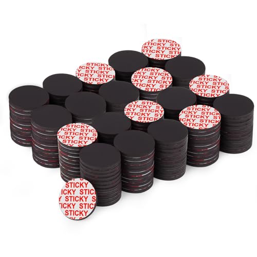 Towjug Magnetic Dots with Adhesive Backing (Diameter 1.2" x 0.08"), 240 Pieces Anisotropy Circle Magnets for DIY, Art Projects, Whiteboards & Fridge - Image 1