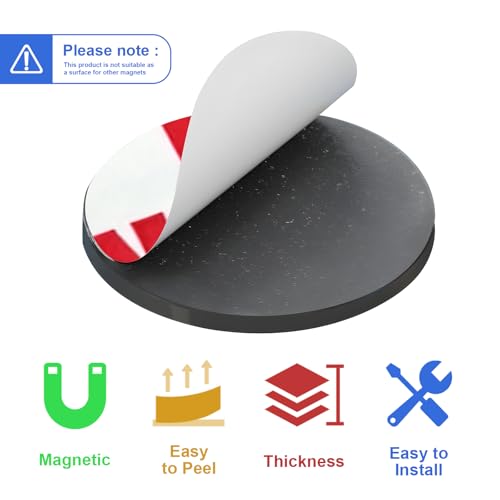 Towjug Magnetic Dots with Adhesive Backing (Diameter 1.2" x 0.08"), 240 Pieces Anisotropy Circle Magnets for DIY, Art Projects, Whiteboards & Fridge - Image 4