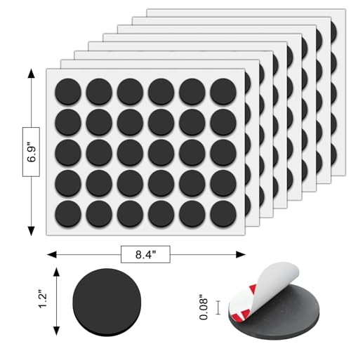 Towjug Magnetic Dots with Adhesive Backing (Diameter 1.2" x 0.08"), 240 Pieces Anisotropy Circle Magnets for DIY, Art Projects, Whiteboards & Fridge - Image 2