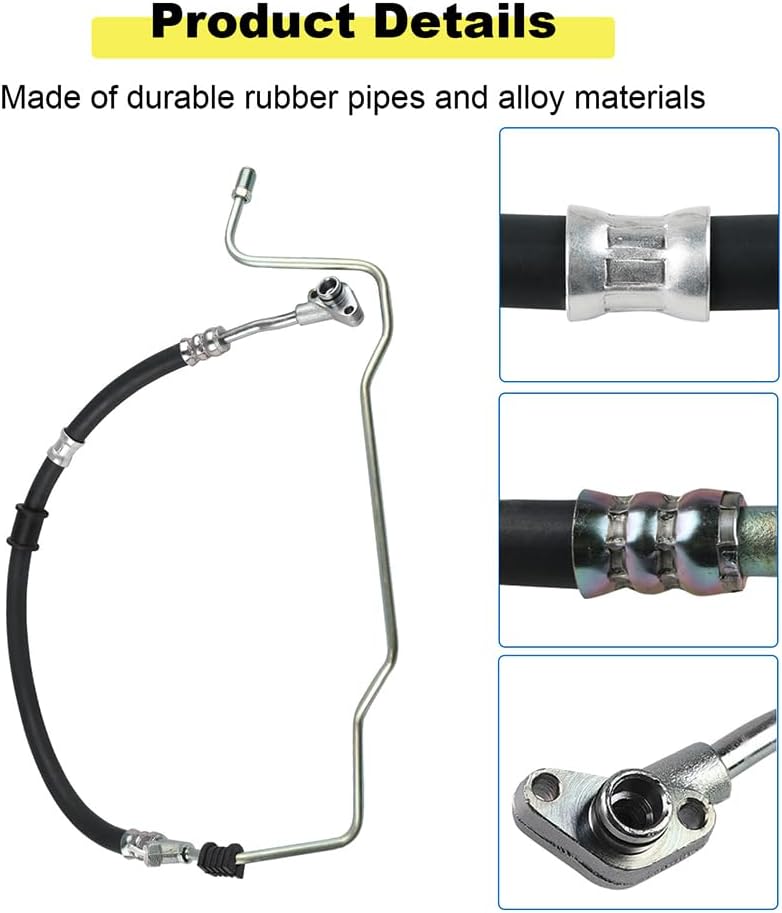 WMPHE Power Steering Pressure Hose Compatible with Honda Accord 30L V6 2003 2004 2005 2006 2007 Replacement for 53713SDBA01 3401202 - Image 4