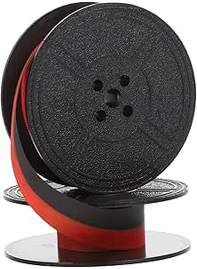 Twin Spool Replacement Typewriter Ribbon Dual Compatible High Absorption Ink Printing - Image 1