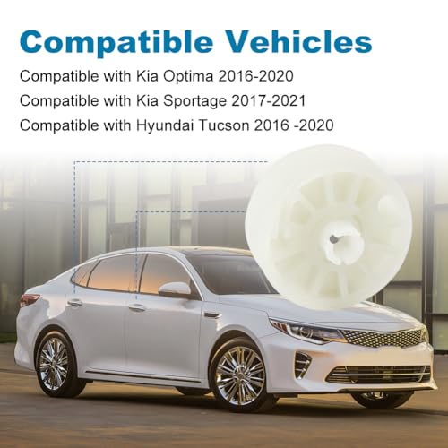VANJING 4PCS Window Regulator Drum Gear Spool, Sprockets Compatible with 2016-2021 Kia Optima Sportage Hyundai Tucson, Universal for Front Rear Left and Right Windows - Image 2