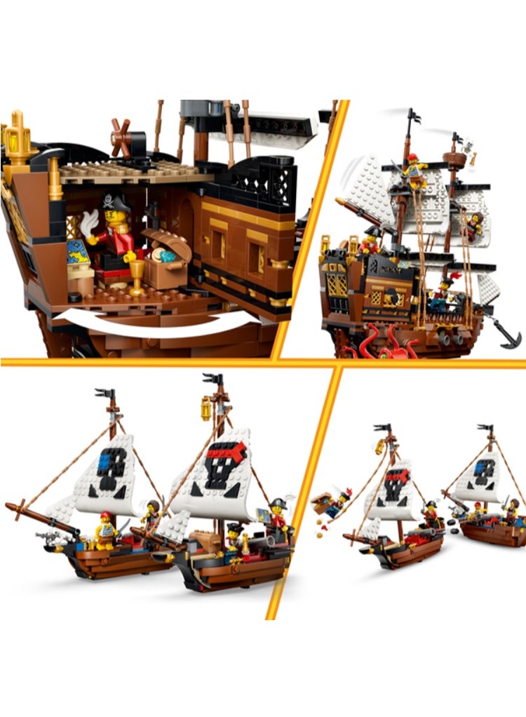 LEGO Iconic Pirate Ship Building Set - Image 3