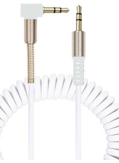 BTS Aux Audio Cable 3.5mm L Type Metal Spring Durable Cable  - Image 1