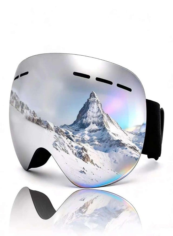 ROMRLD Ski Goggles for Beginners & Casual Skiers, Anti-Fog Spherical Snow Goggles with UV Protection, Wide Field of View, Comfortable Fit & Helmet Compatible - Image 1