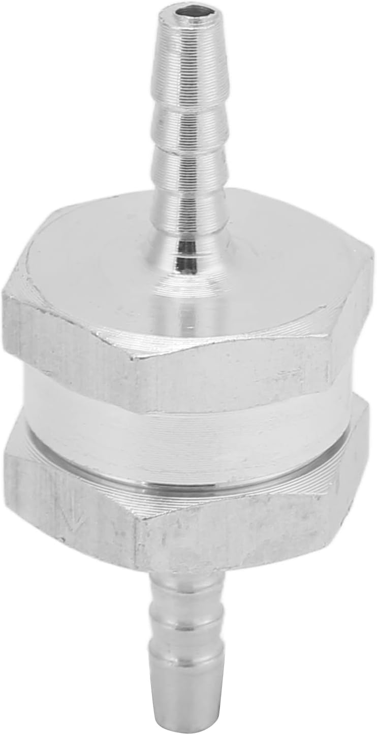 4mm One Way Non Return Valve For Gasoline Oil Stops Backflow Easy Connect Aluminum Alloy - Image 1