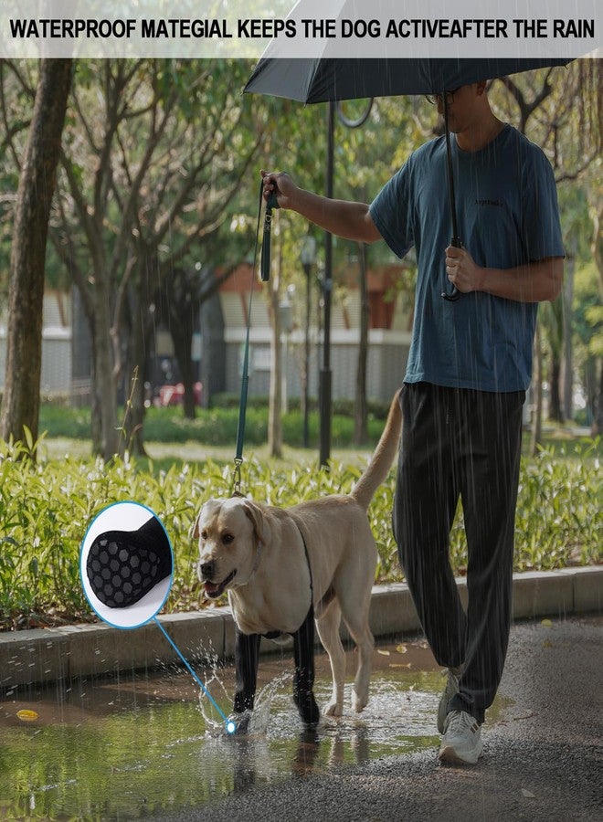 yrenoer yreoner Dog Recovery Socks - Waterproof Non-Slip Boots for Wound Protection & Anti-Licking, Post-Surgery Care and Skin Condition Protection (Black, L) - Image 2