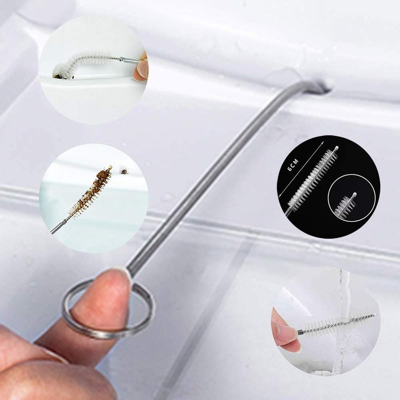 ND HEXJOZEI 6 Pcs Reusable Fridge Cleaning Tool - Refrigerator Drain Hole Clog Remover Kit, Clean Drain Outlet - Image 4