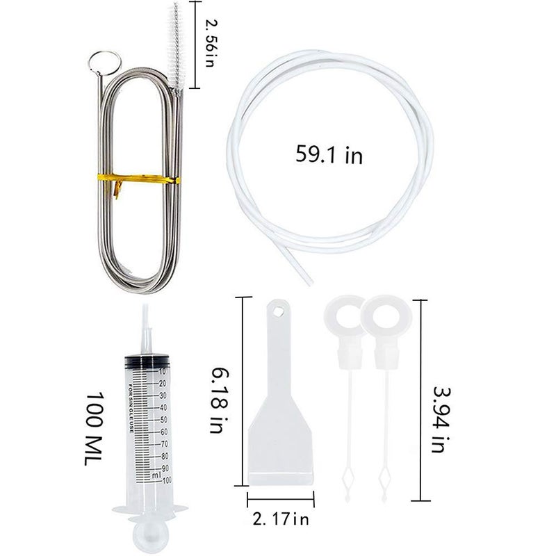 ND HEXJOZEI 6 Pcs Reusable Fridge Cleaning Tool - Refrigerator Drain Hole Clog Remover Kit, Clean Drain Outlet - Image 2