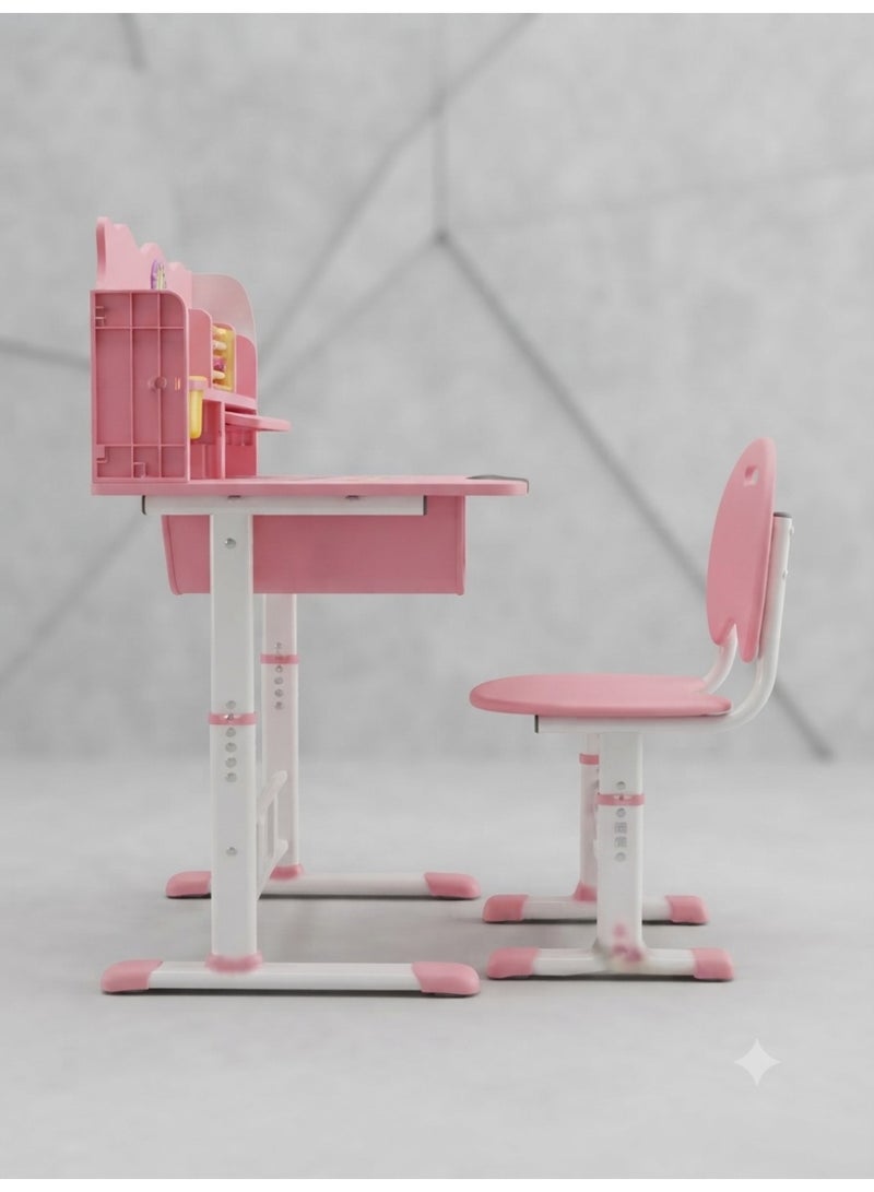 StarKids A comprehensive study desk set for children featuring a smart, modern design that creates an ideal environment—combining ultimate comfort, superior organization, and enhanced focus—to elevate the daily learning experience to the highest quality standards. - Image 2