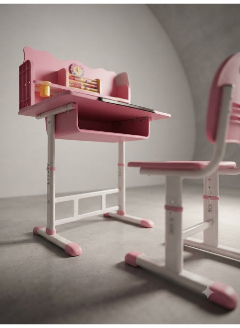 StarKids A comprehensive study desk set for children featuring a smart, modern design that creates an ideal environment—combining ultimate comfort, superior organization, and enhanced focus—to elevate the daily learning experience to the highest quality standards. - Image 4