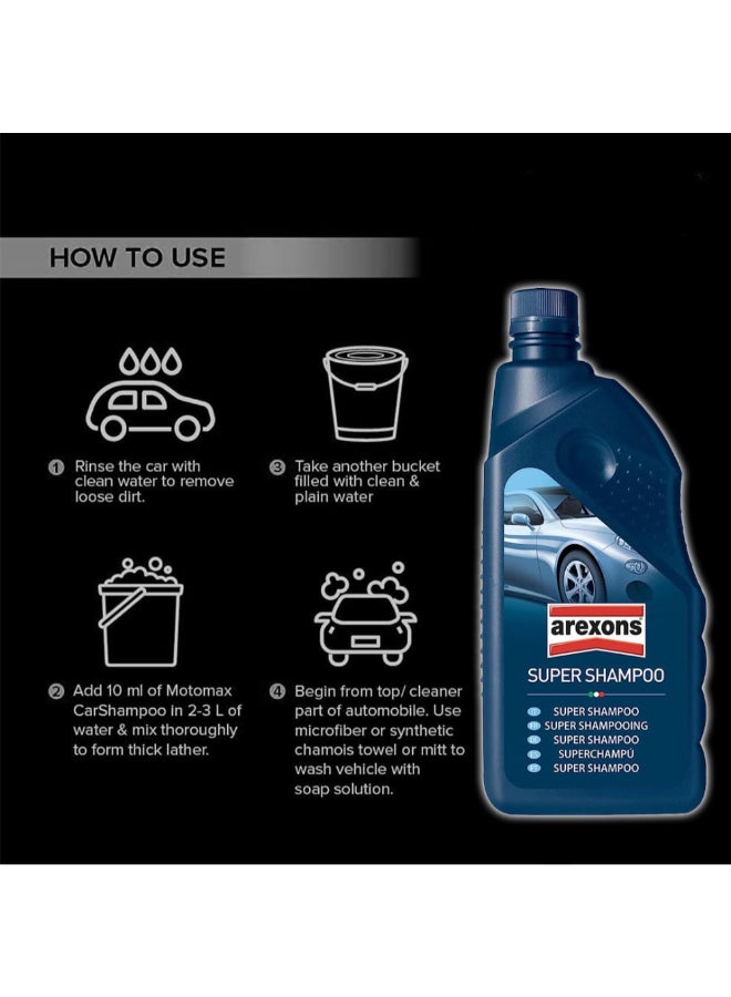 AREXONS Sparkling Clean and Shiny Finish Super Car Shampoo 1 L 31012 - Image 5